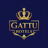 Luxurious Gattu Hotels Logo with Regal Crown