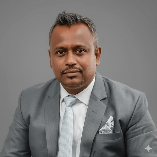 An image of Mr Soumen Halder, General Manager of Polo Floatel Kolkata, wearing a grey suite.