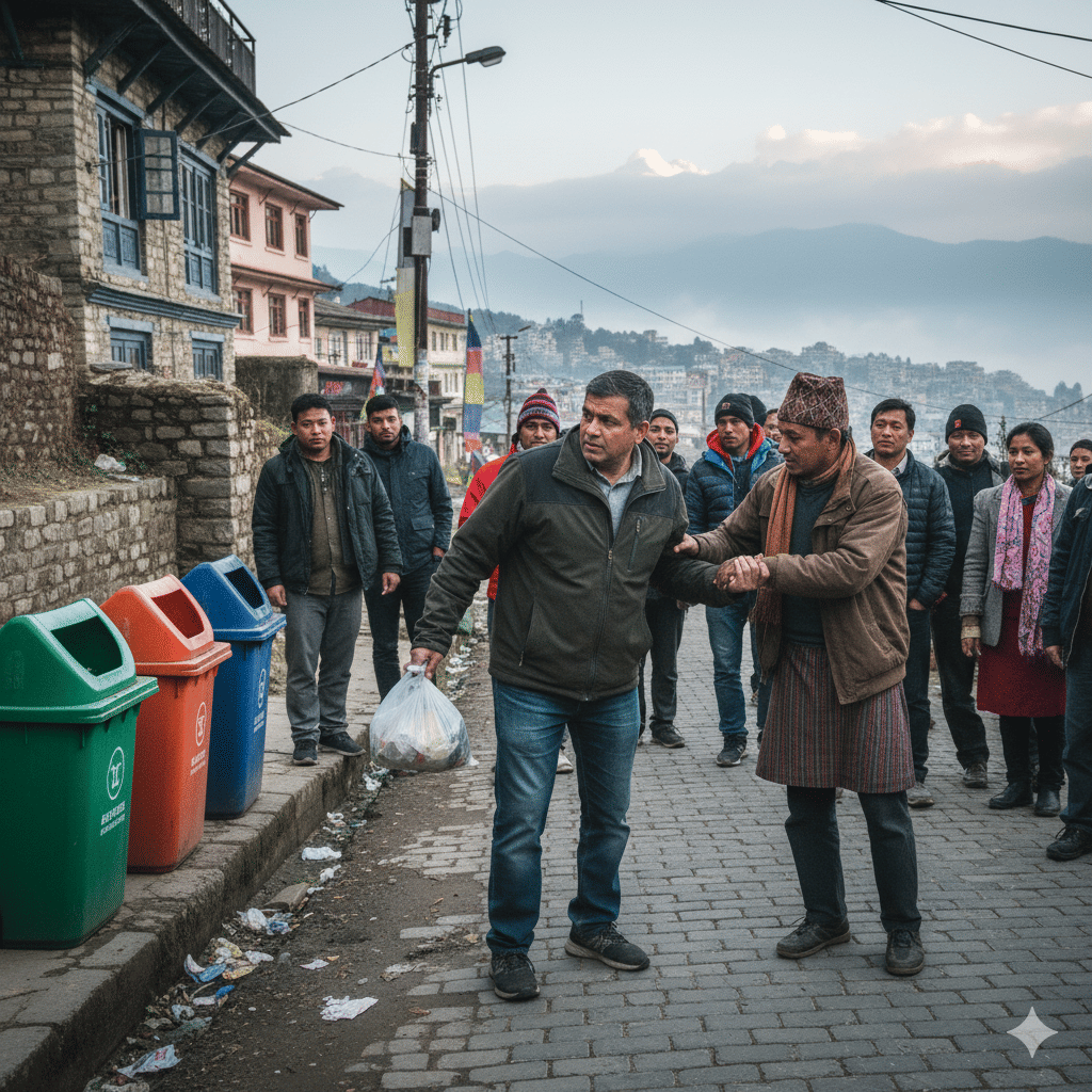 stop spreding garbag in darjeeling
