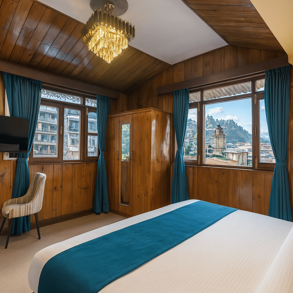 3star-hotel-room-darjeeling-clock-tower-view