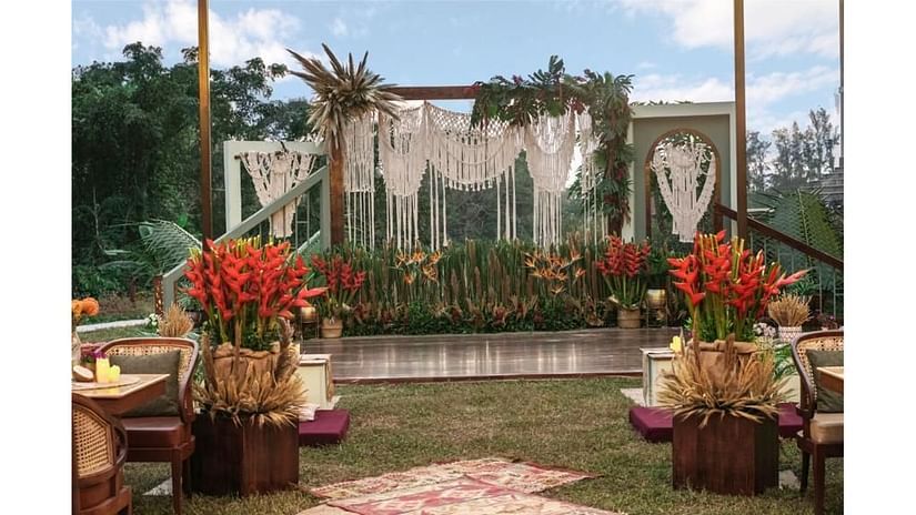 outdoor event space decorated with flowers - Symphony Samudra Beachside Jungle Resort And Spa, Port Blair
