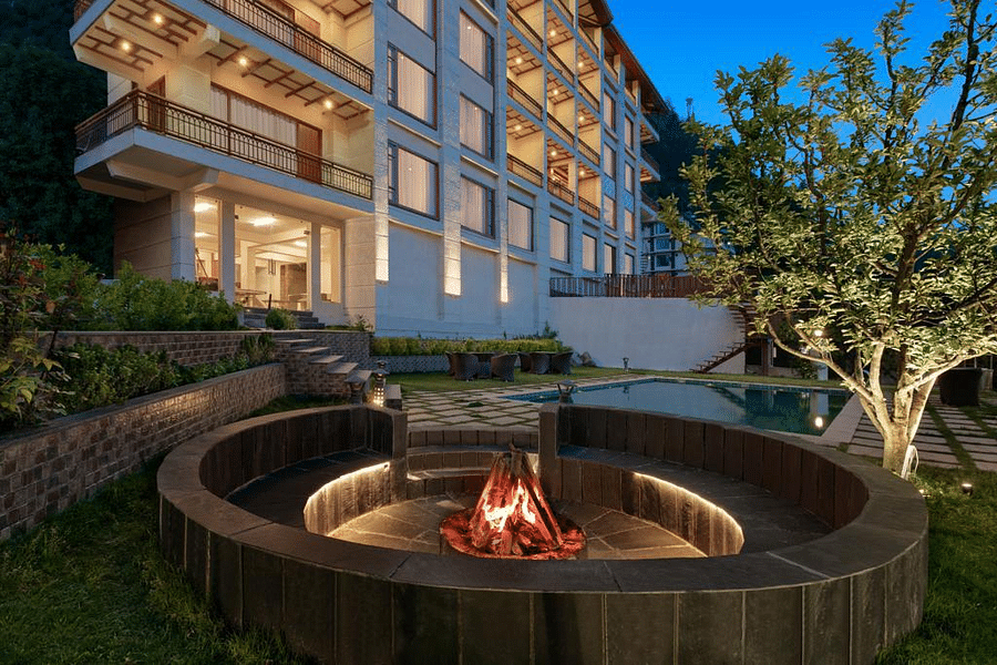 Back Elevation at The Orchid Hotel Manali