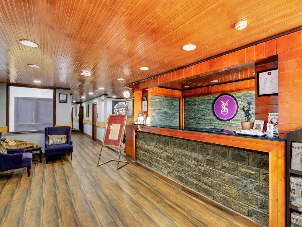 Reception area of Sumitel Darjeeling
