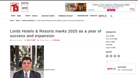 A PR post by hospitality lexis showcasing Lords Hotels & Resorts marks 2025 as a year of success and expansion.