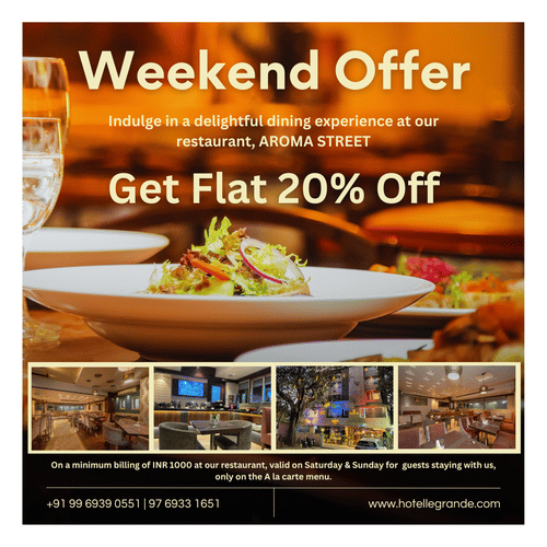 Hotel Le Grande Mumbai Social Media Post Alacarte 20 Discount Jan 25