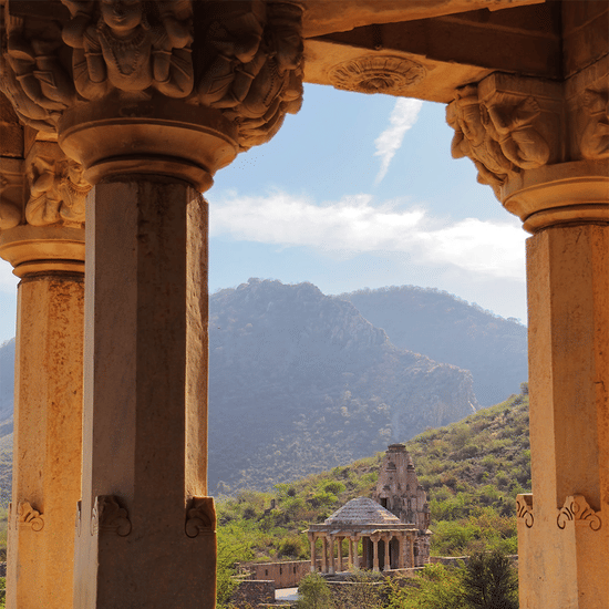 Yoga Outdoor at temples -Surya Bagh Ajabagrh-Experience