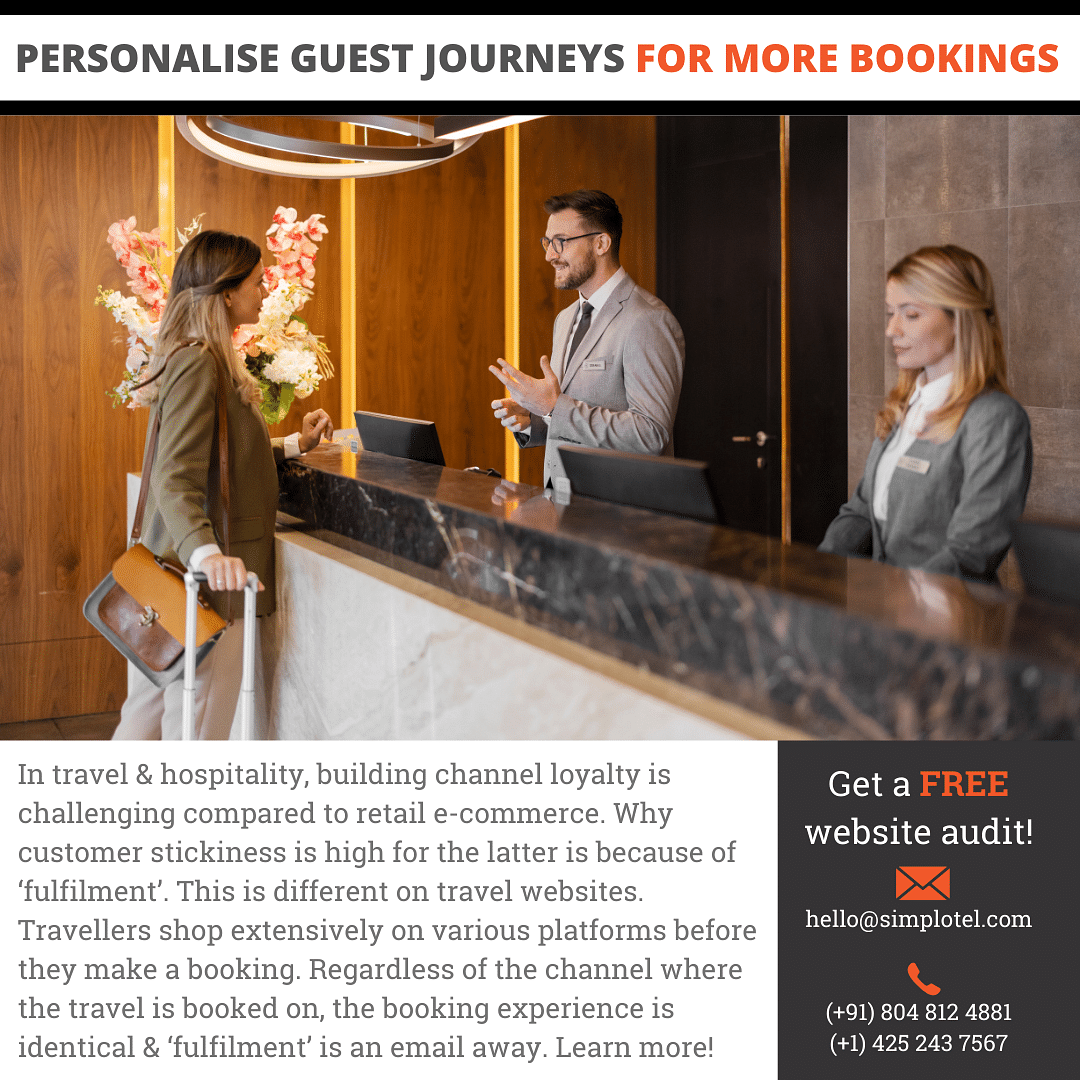 Why should hotels personalise the guest booking journey on their websites