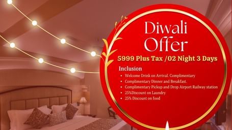 Diwali hotel offer at Lords Hotels and Resorts - Special festive package with complimentary meals, transfers and discounts.