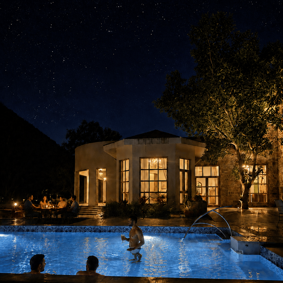 Poolside - Starry Night-Surya Bagh-Experiences
