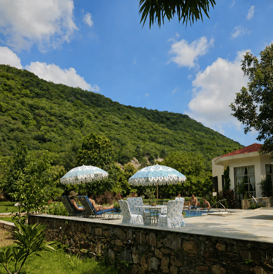 Sunny Hillside Pool Retreat