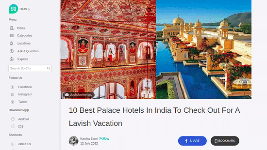 10 Best Palace Hotels In India To Check Out For A Lavish Vacation