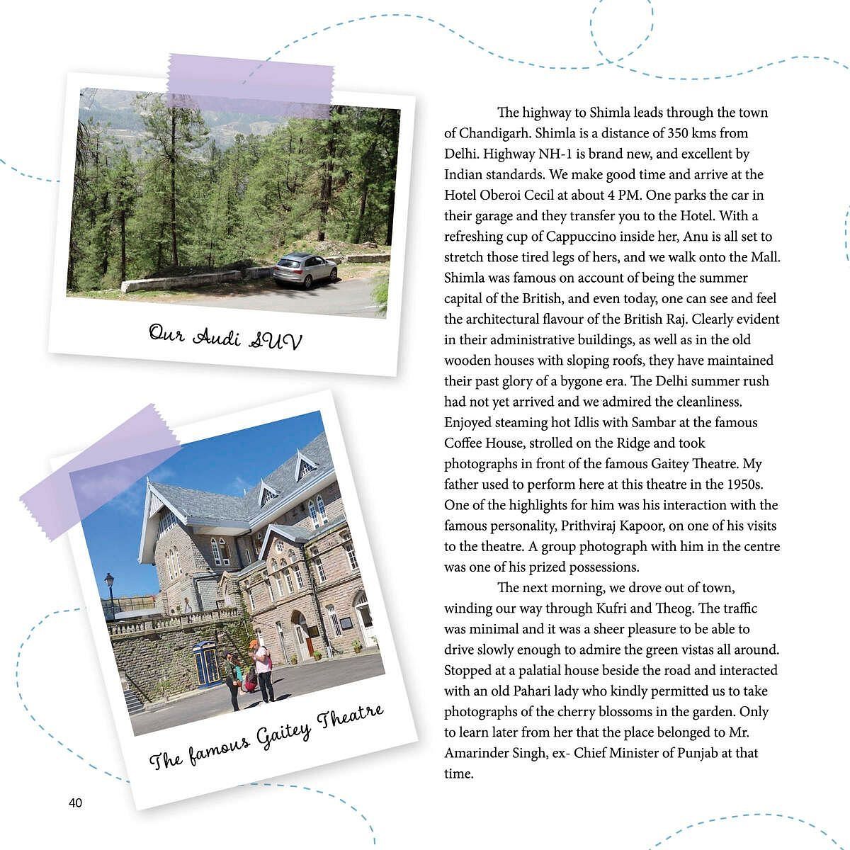 images placed on a travel-themed content page at Karma Chalets.