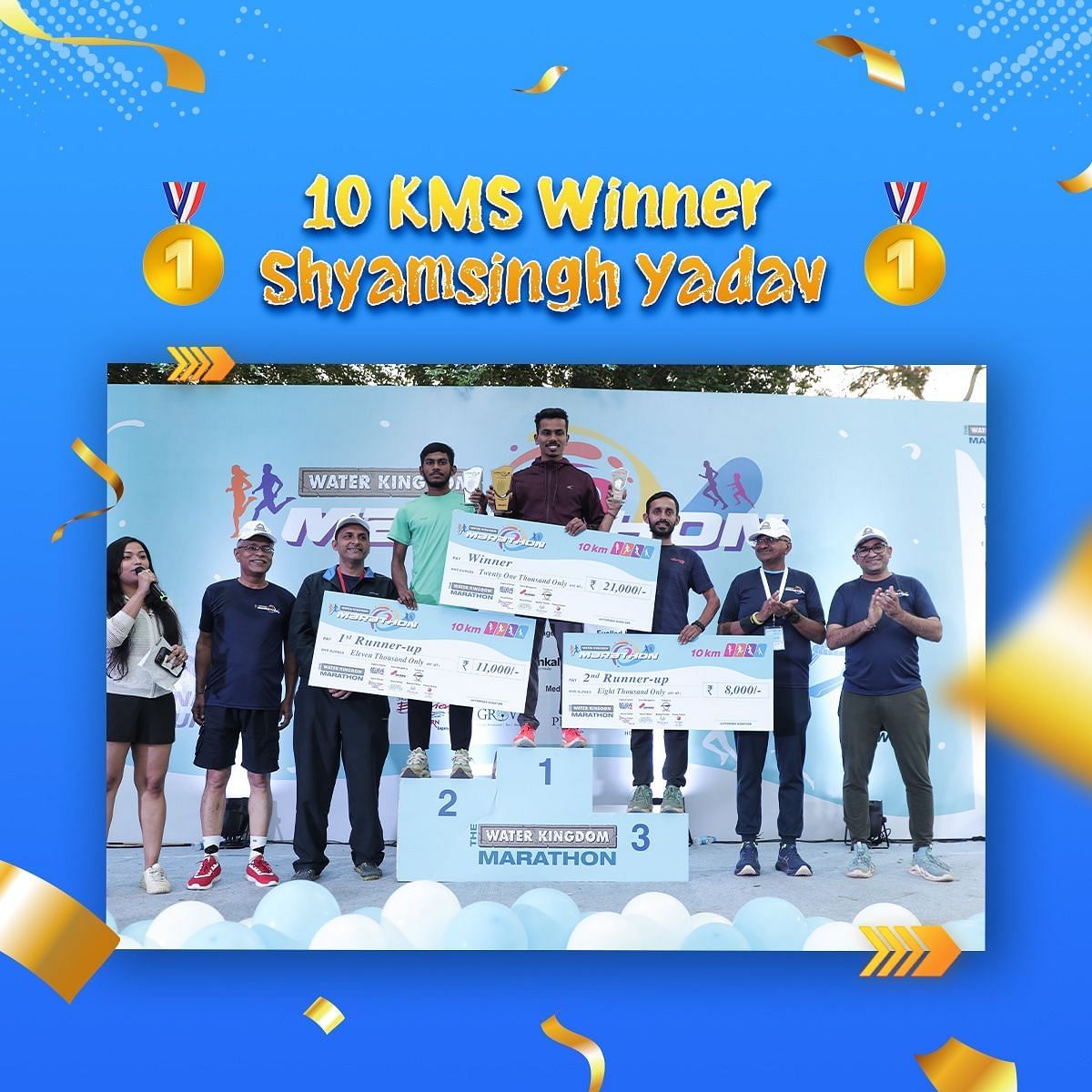 Picture of winners - Water kingdom marathon