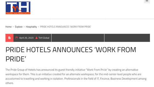 Travel and Hospitality 20.4.2020