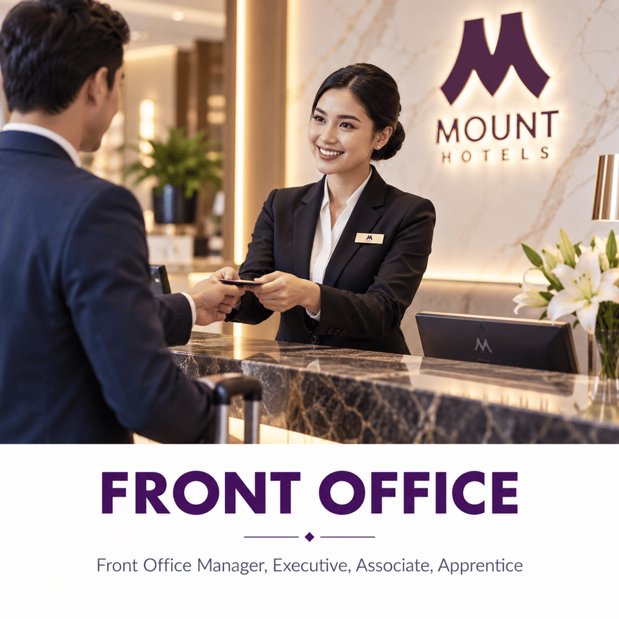 Front Office careers at Mount Hotels