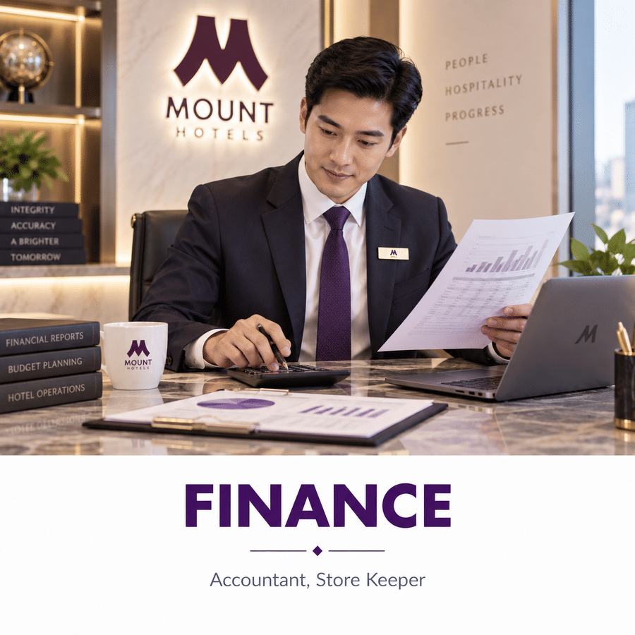Finance careers at Mount Hotels