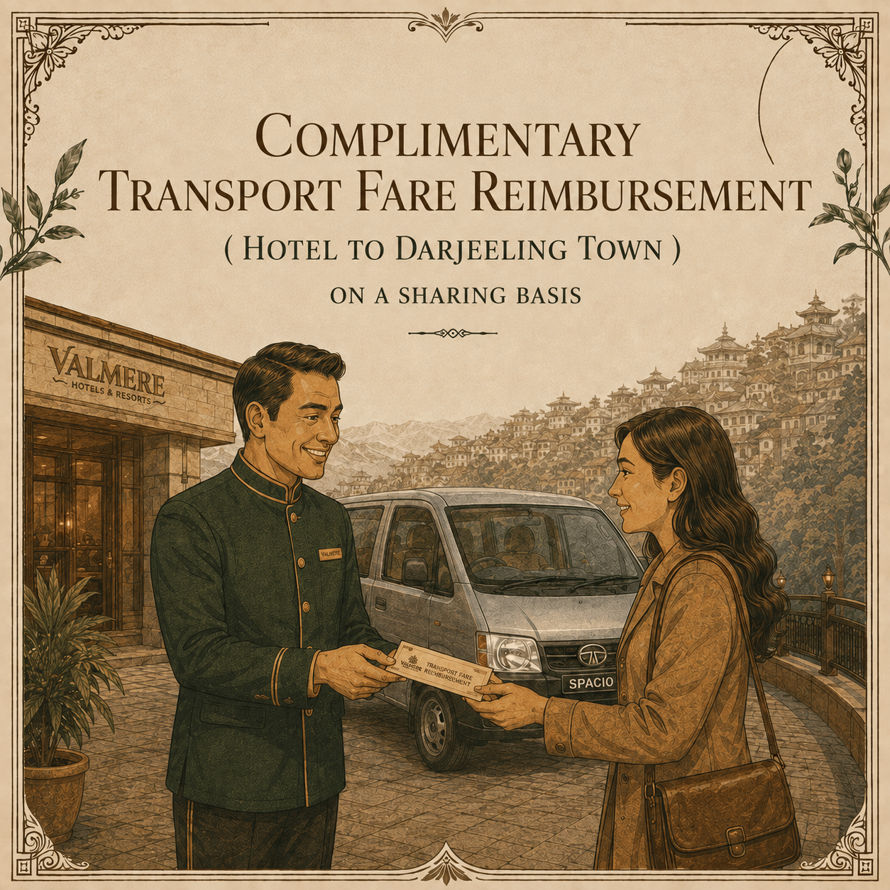 Complimentary Transport from Hotel to Darjeeling