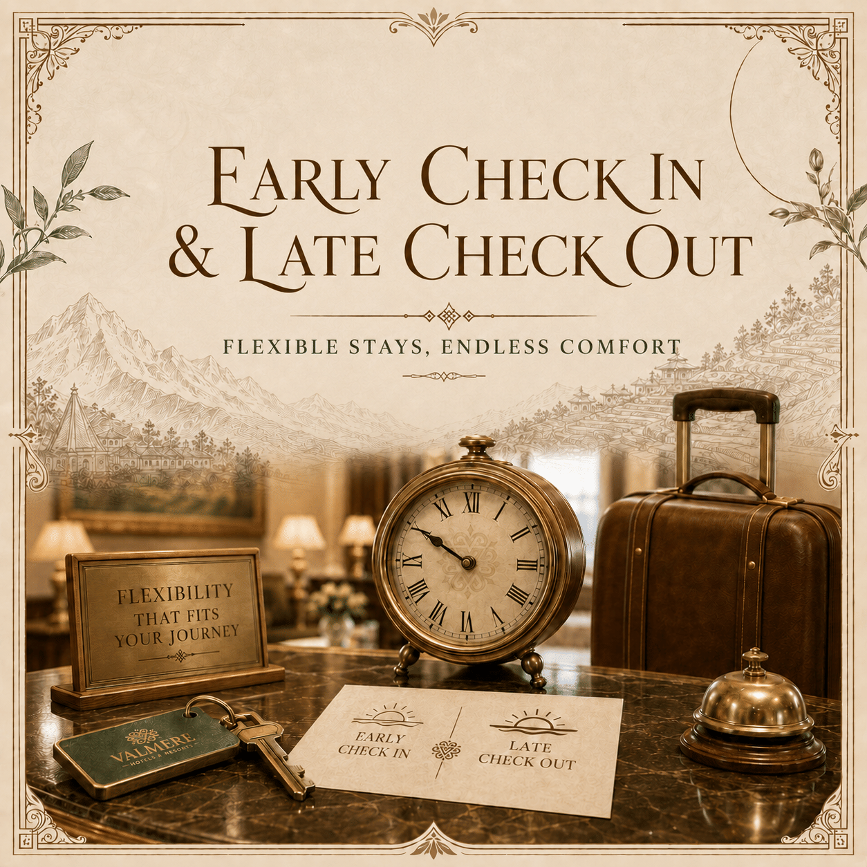 Early Check in and Late Checkout Facility