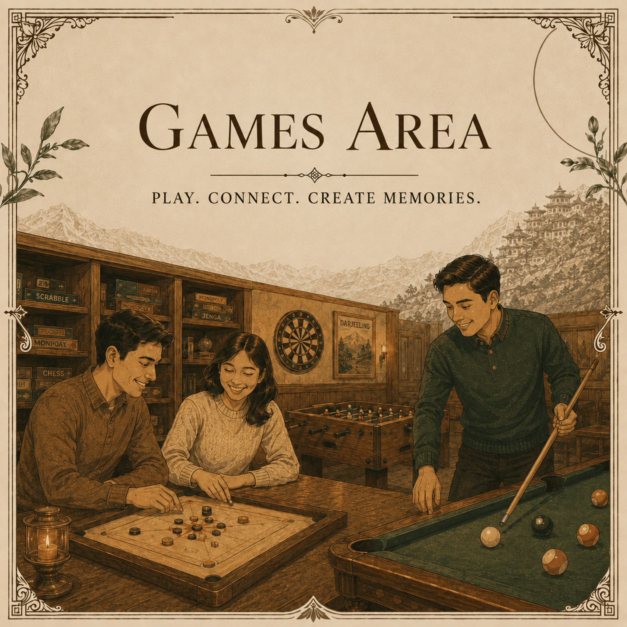 Games and play area