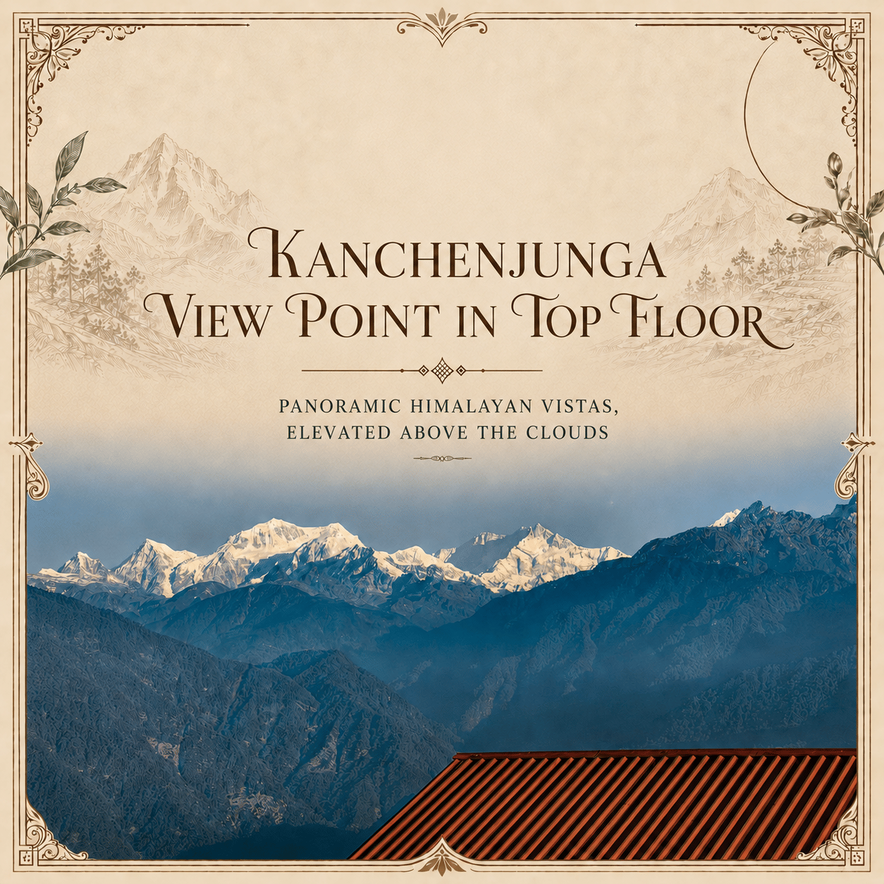 Kanchenjunga View point on top floor
