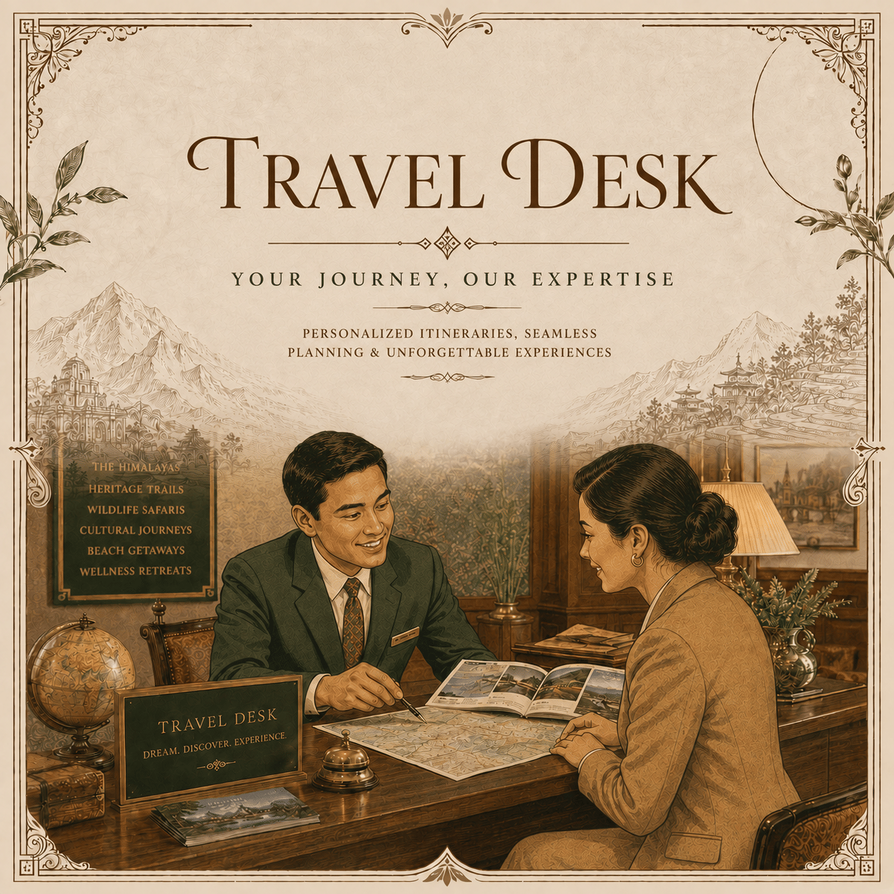 Travel Desk for managing your itinerary