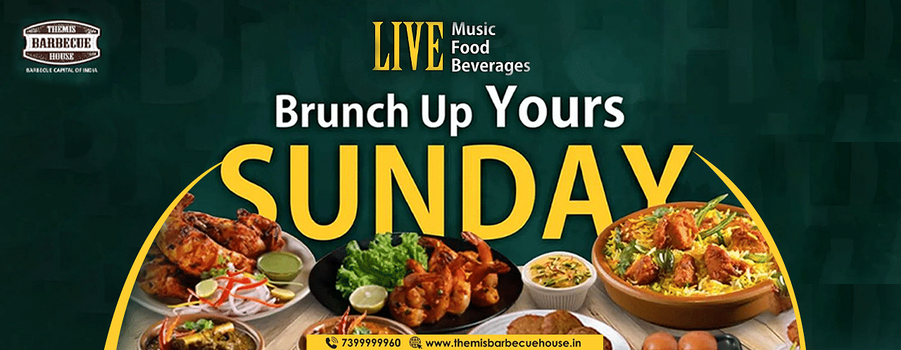 A creative image of a full course meals and varieties of dishes to elevate your brunch experience on Sunday - Themis Barbecue House
