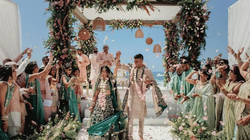 wedding couple in goa