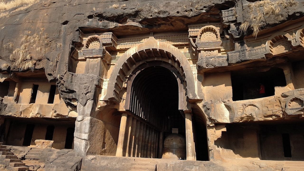 a close up shot of the majestic entrance to a monument