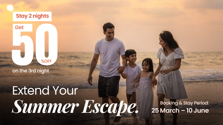 Family enjoying summer holiday offer promotion by Lords Hotels and Resorts.