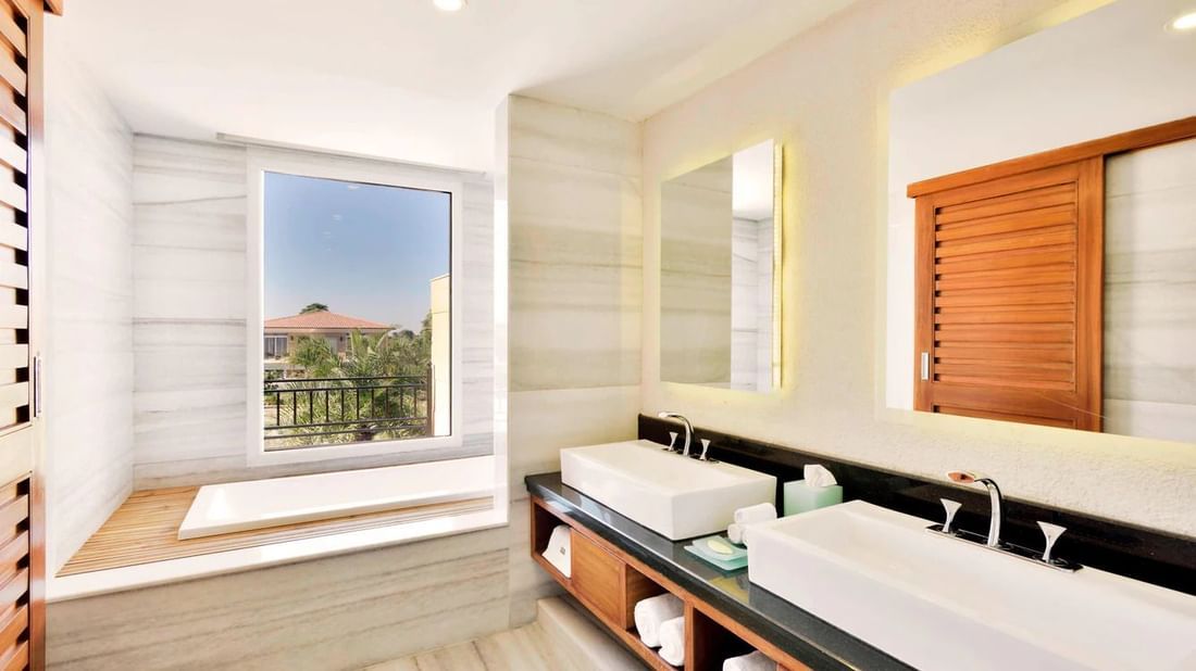 balcony villa bathroom