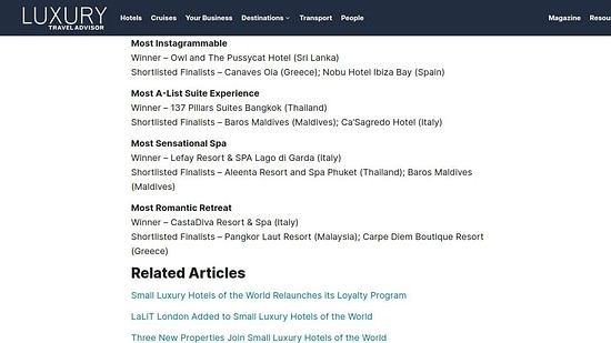 Luxury Travel Advisor