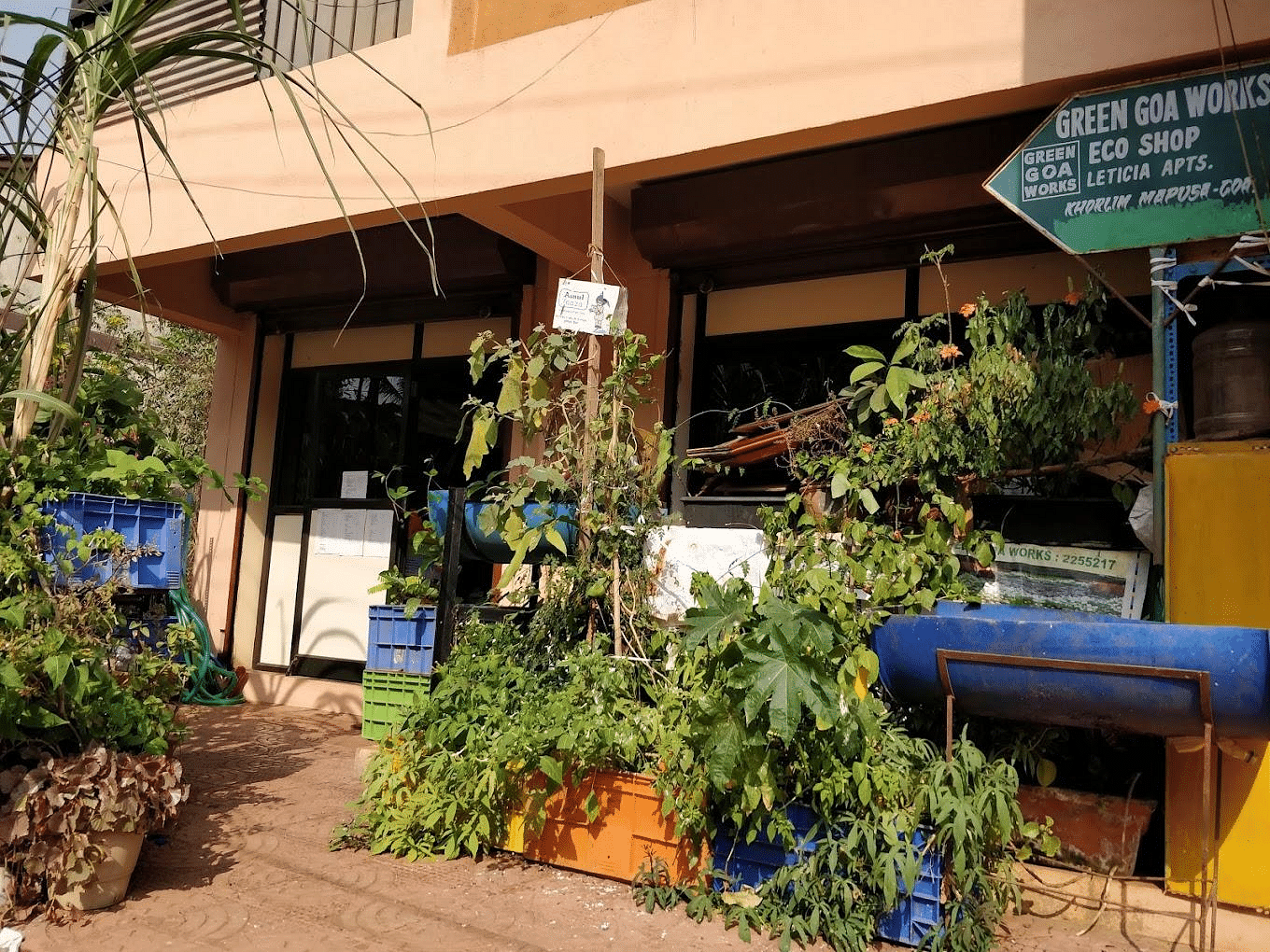 Entrance of Green Goa Works store