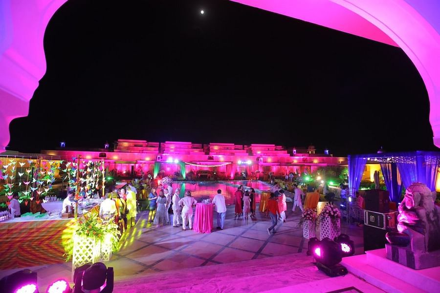 the pool deck event venue decorated for an occasion - Buena Vista 2