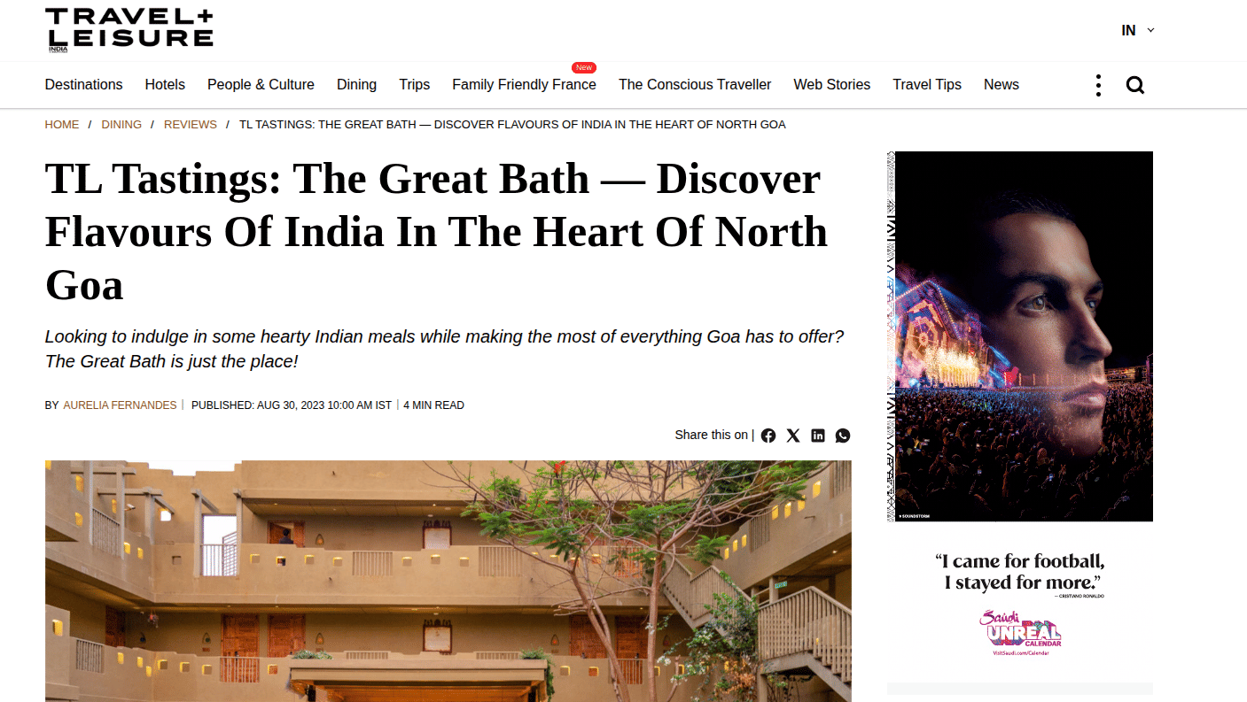 3120bce hotel in Goa blending Indian design with modern hospitality.