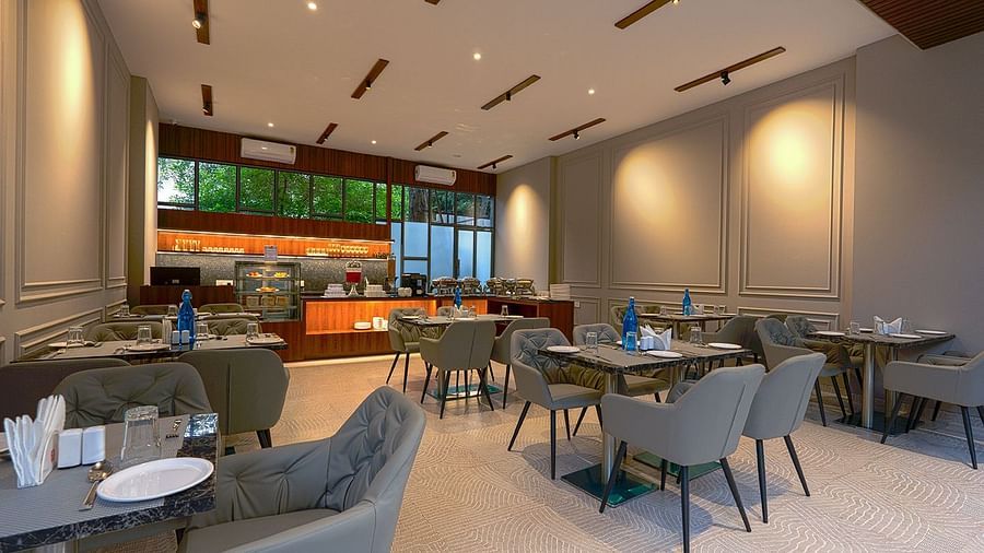 Resto Seating area of Magnus Nexstar Suites, Kalyani Nagar
