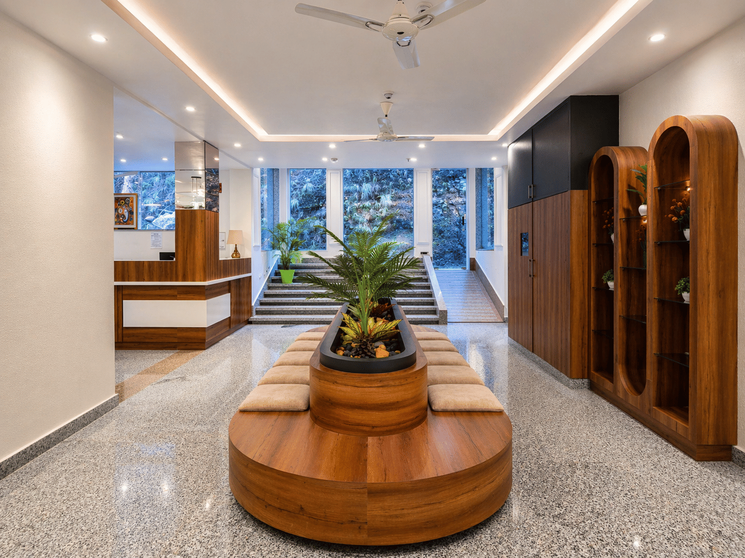 Lobby seating area at Kavin The Chail Resort, Chail