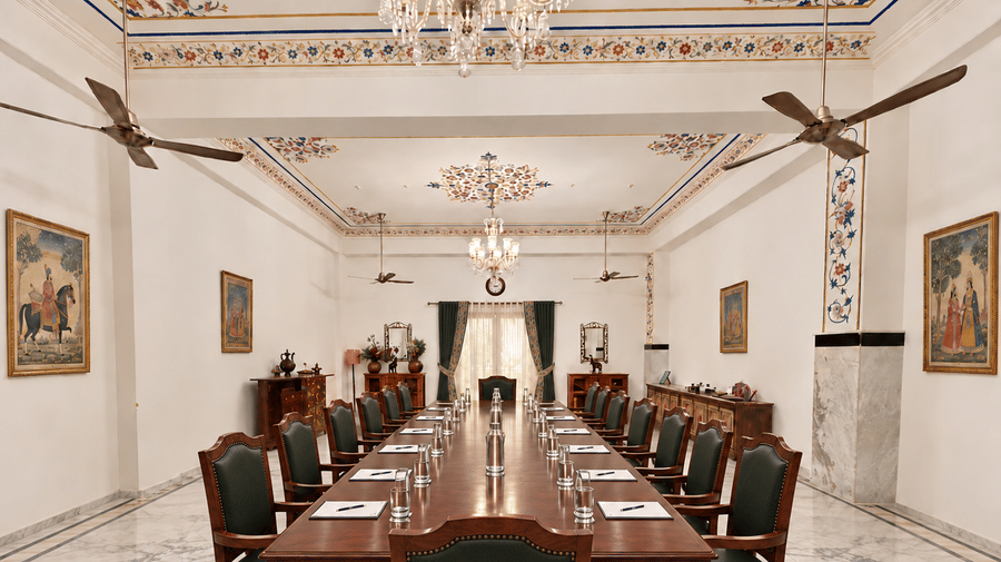 Rajput Room -Board Room Set up - Rajput Room - Corporate Meet at Umaid Palace-Dausa