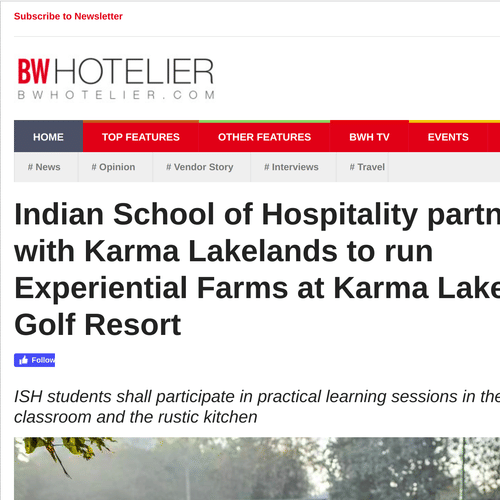 A screenshot of an article about Karma Lakelands.