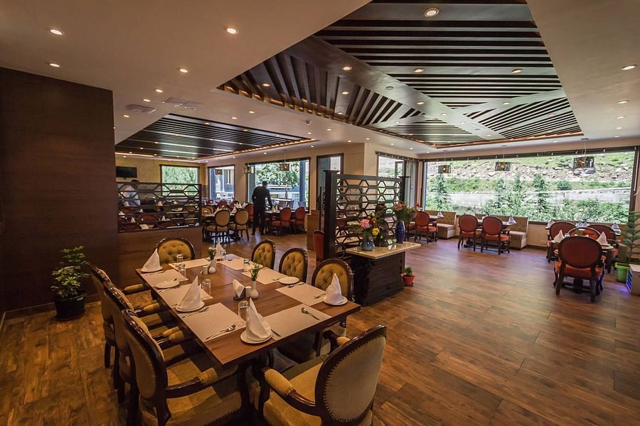 Restaurant at The highland park Manali ccpcgm
