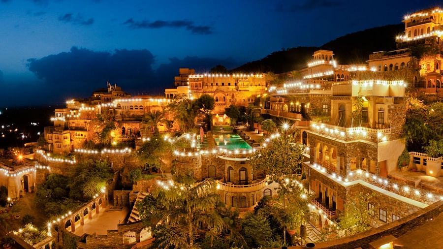 Facade Premises  Neemrana Fort Palace  palace hotel in Rajasthan 13