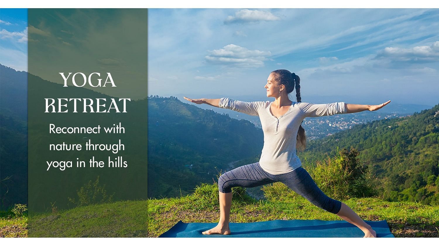 A poster featuring a woman doing yoga 