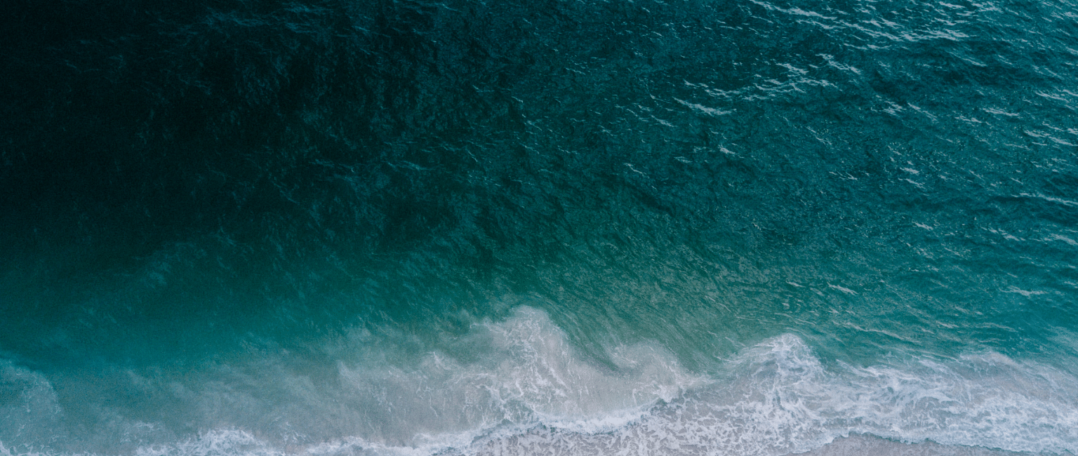 overhead view of a beach