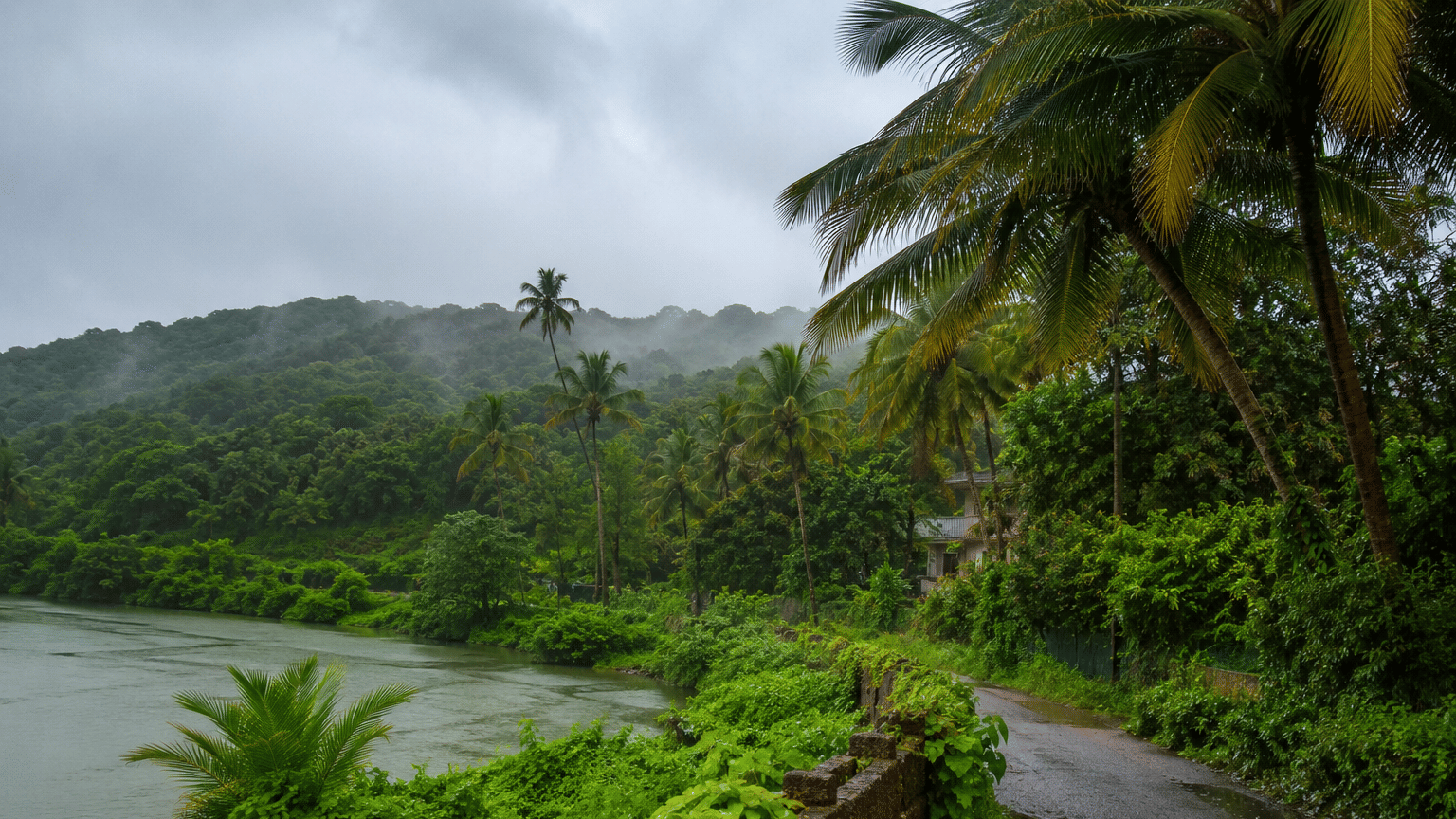 monsoon in noth goa