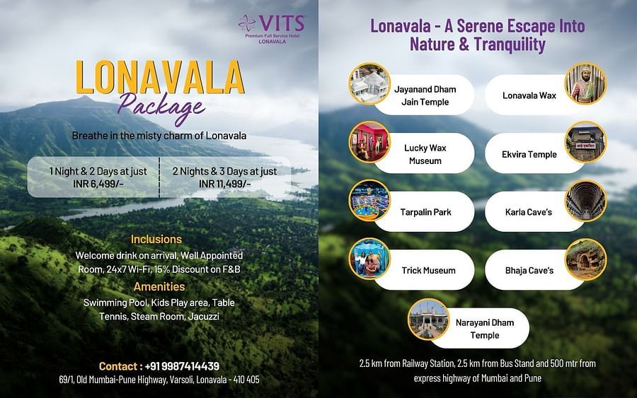 Enjoy our Summer Packages at VITS Lonavla offering affordable stays and serene getaways