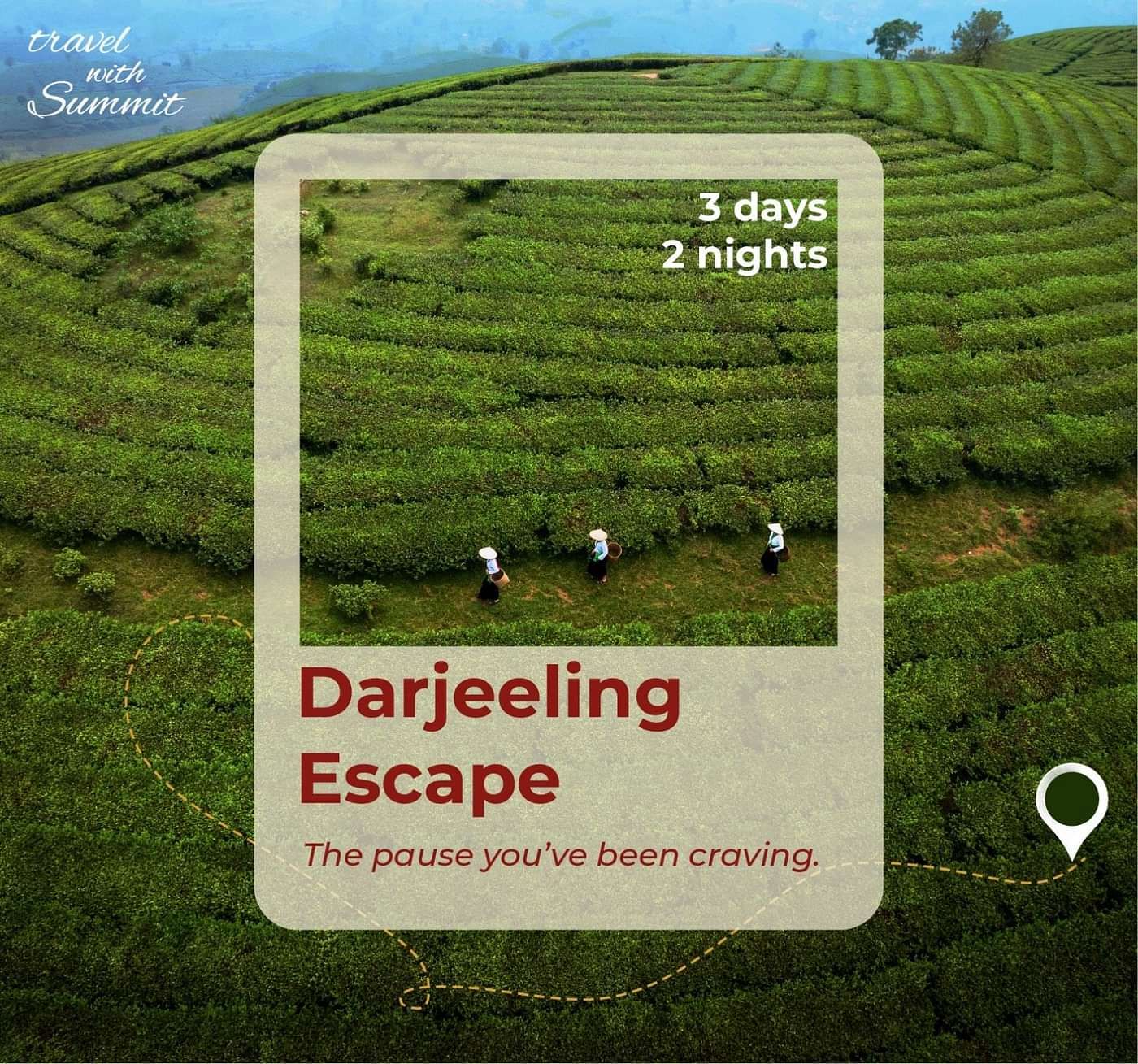 Darjeeling Escape which involves 3 days and 2 nights package. It is the pause that you were craving at misty hills.