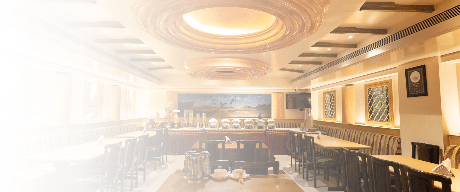 The restaurant at Hotel Pai Viceroy Jayanagar