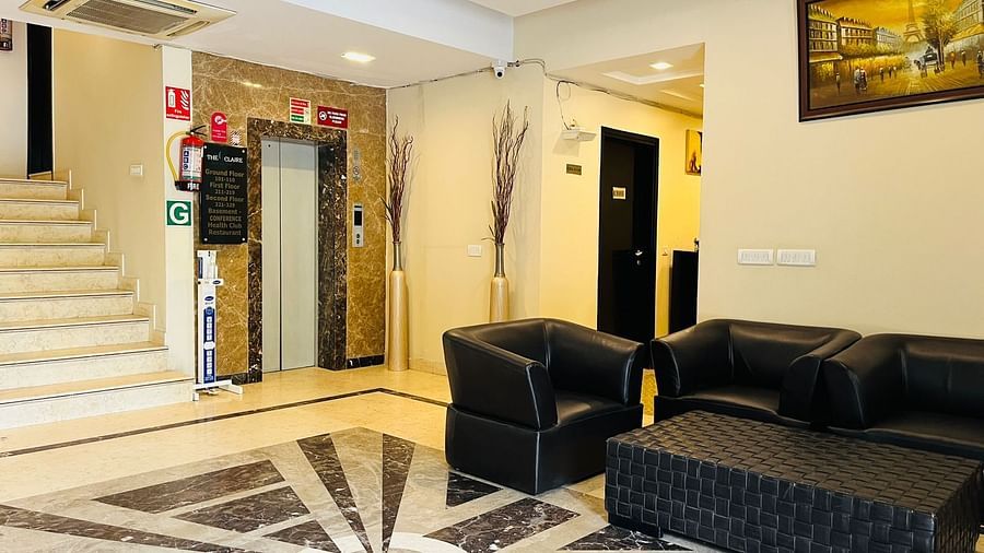 LOBBY AREA with lift and stairs - Five Elements The Claire, Gurugram