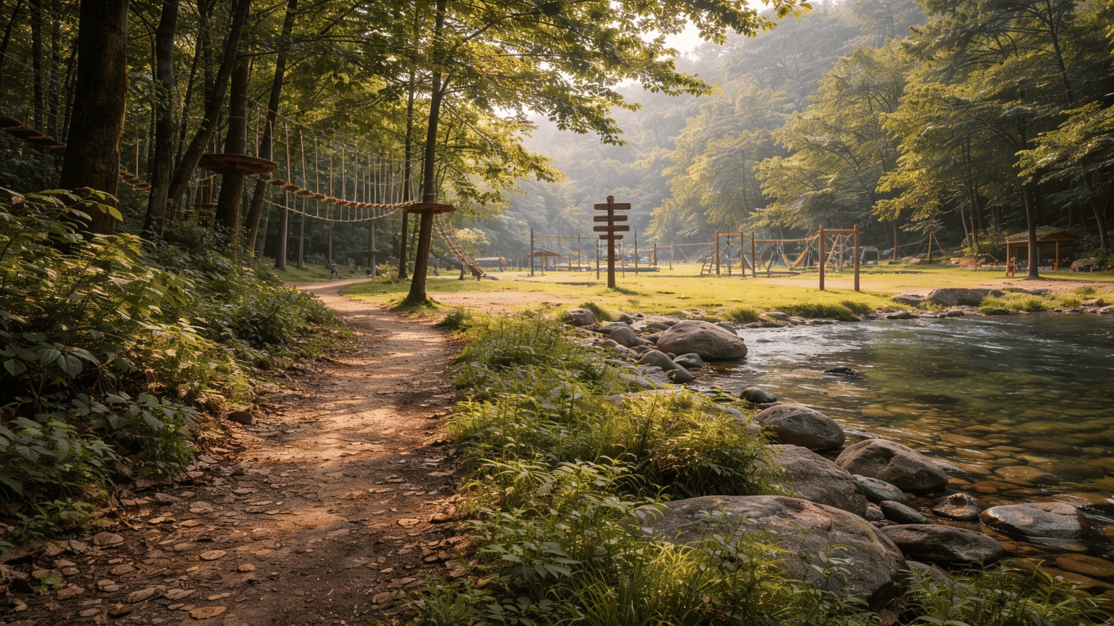 Forest trails and adventure activities at Nature Trails Sajan near Mumbai