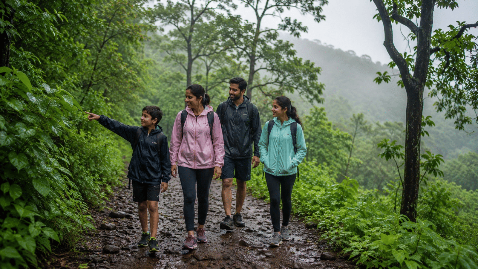 Family monsoon trip near Mumbai Nature Trails Durshet Khopoli activities