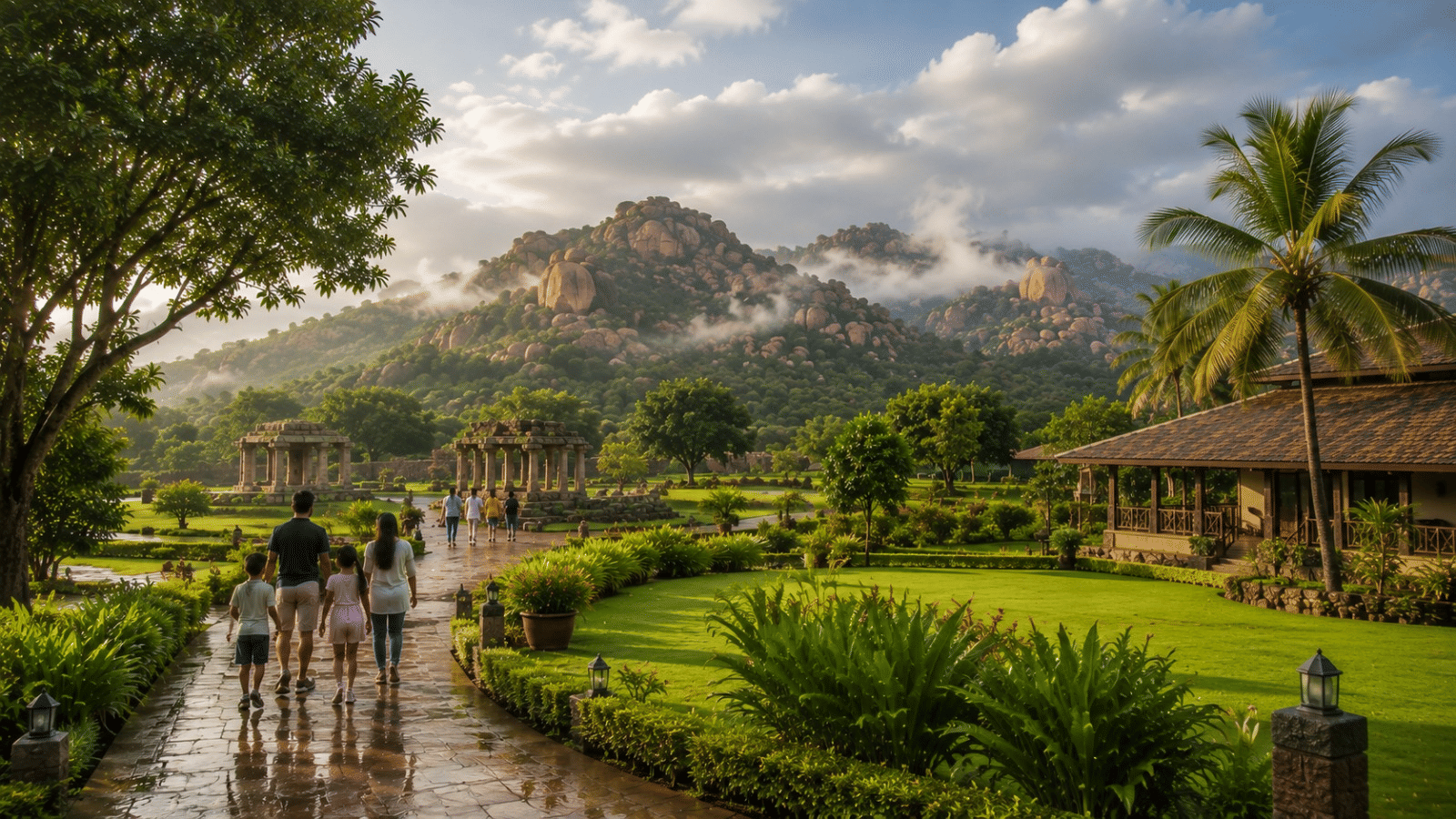 Hampi Weather in July near Nature Trails Ashoka Resort